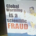 Global warming fraud poster